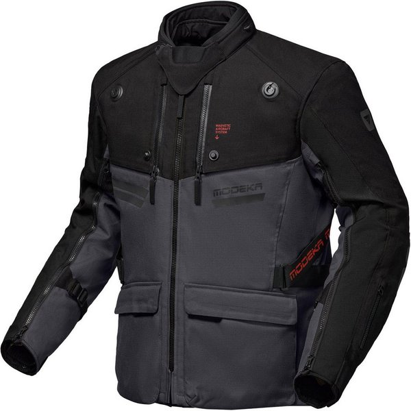 Modeka Motorradjacke Atlaz Motorrad-Textiljacke Airbag vorbereitet,Ellenbogenprotektoren enthalten,Schulterprotek