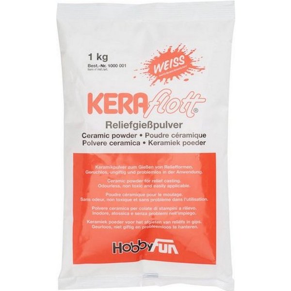 HobbyFun Modelliermasse HobbyFun Keraflott Gießmasse 1kg