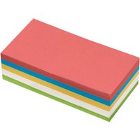 Moderationspapier "Rechteck" 10 x 20 cm, farbig sortiert, selbstklebend, 250 Blatt