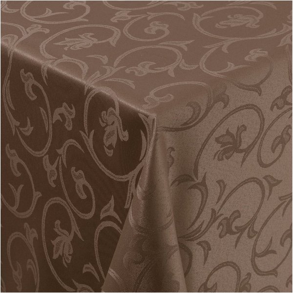 Moderno Tischdecke Tischdecke Stoff Damast Barock Jacquard Ranken Design mit Saum, Eckig 80x80 cm