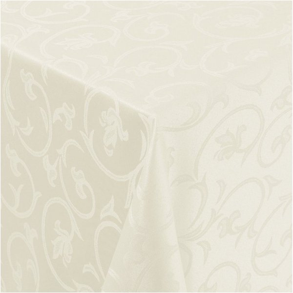 Moderno Tischdecke Tischdecke Stoff Damast Barock Jacquard Ranken Design mit Saum, Eckig 80x80 cm