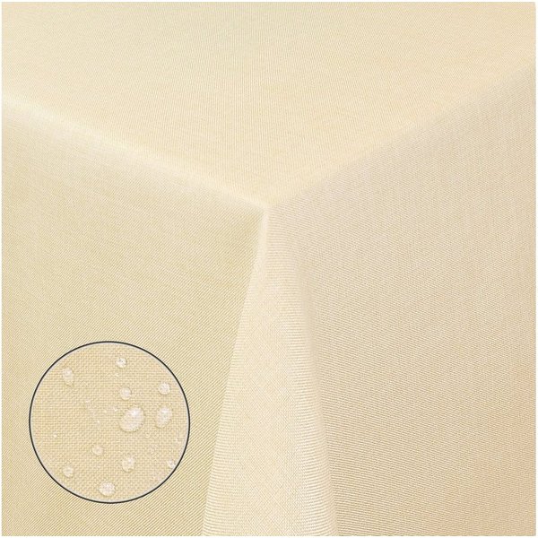 Moderno Tischdecke Tischdecke Stoff Damast Leinen-Optik Jacquard mit Fleckschutz, Eckig 80x80 cm