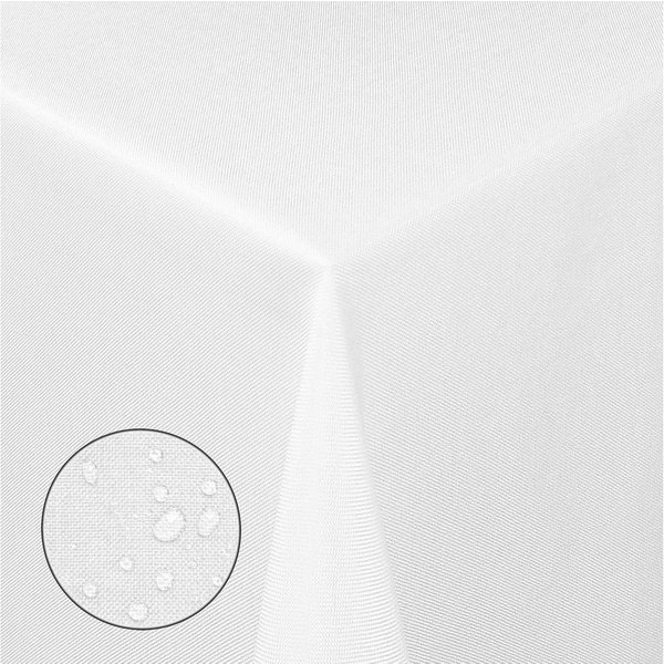 Moderno Tischdecke Tischdecke Stoff Damast Leinen-Optik Jacquard mit Fleckschutz, Eckig 80x80 cm