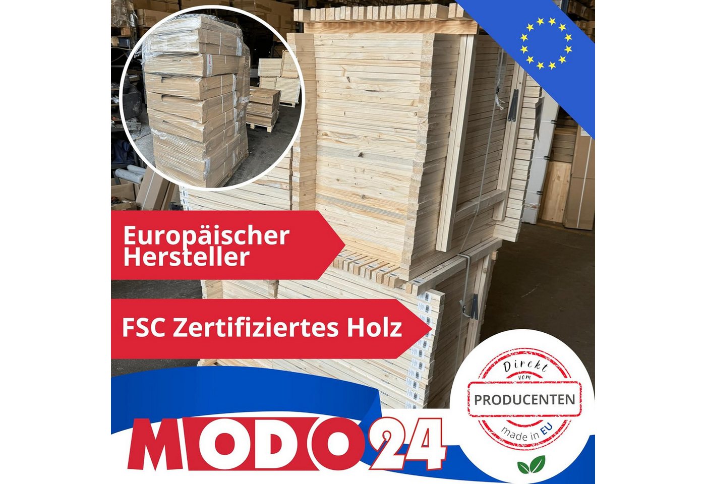 Modo24 Sägebock Holzbock, Klappbock, Arbeitsbock, Tapezierbock, Montagebock, Unterstellbock SDKM, 73x73x44 cm, 4 Farben und verschiedene Sets – Bild 3 von 5