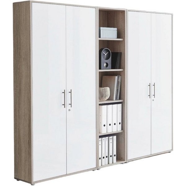 moebel-dich-auf Aktenschrank TABOR 10 (Büroschrank Mehrzweckschrank ideal für DIN A4 Ordner, abschließbar, Metallgriffe) Made in Germany