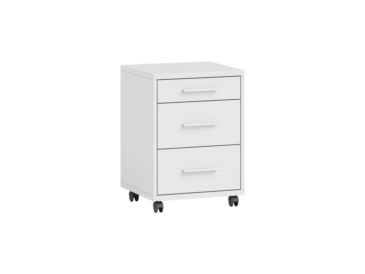 moebel-dich-auf Eckschreibtisch OFFICE LINE (Winkelschreibtisch, inkl. Rollcontainer), in weiß, wechselseitig montierbar – Bild 5 von 5