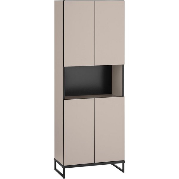 moebel-dich-auf Hochschrank VENEZIA (breiter Badezimmer Wandschrank in kaschmir 60 cm breit)