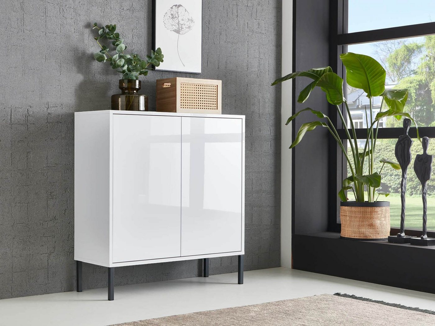 moebel-dich-auf Kommode BEN 4 (mit 4 Metallfüßen, in verschiedenen Farben), Push-to-open-Funktion – Bild 2 von 4