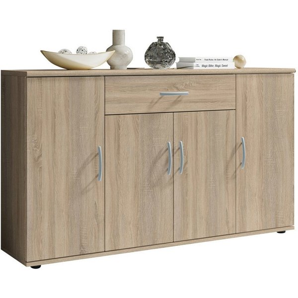 moebel-dich-auf Kommode LILLY 13 (in verschiedenen Farben, 1 Schubkasten + 4 Türen), 117 cm breit