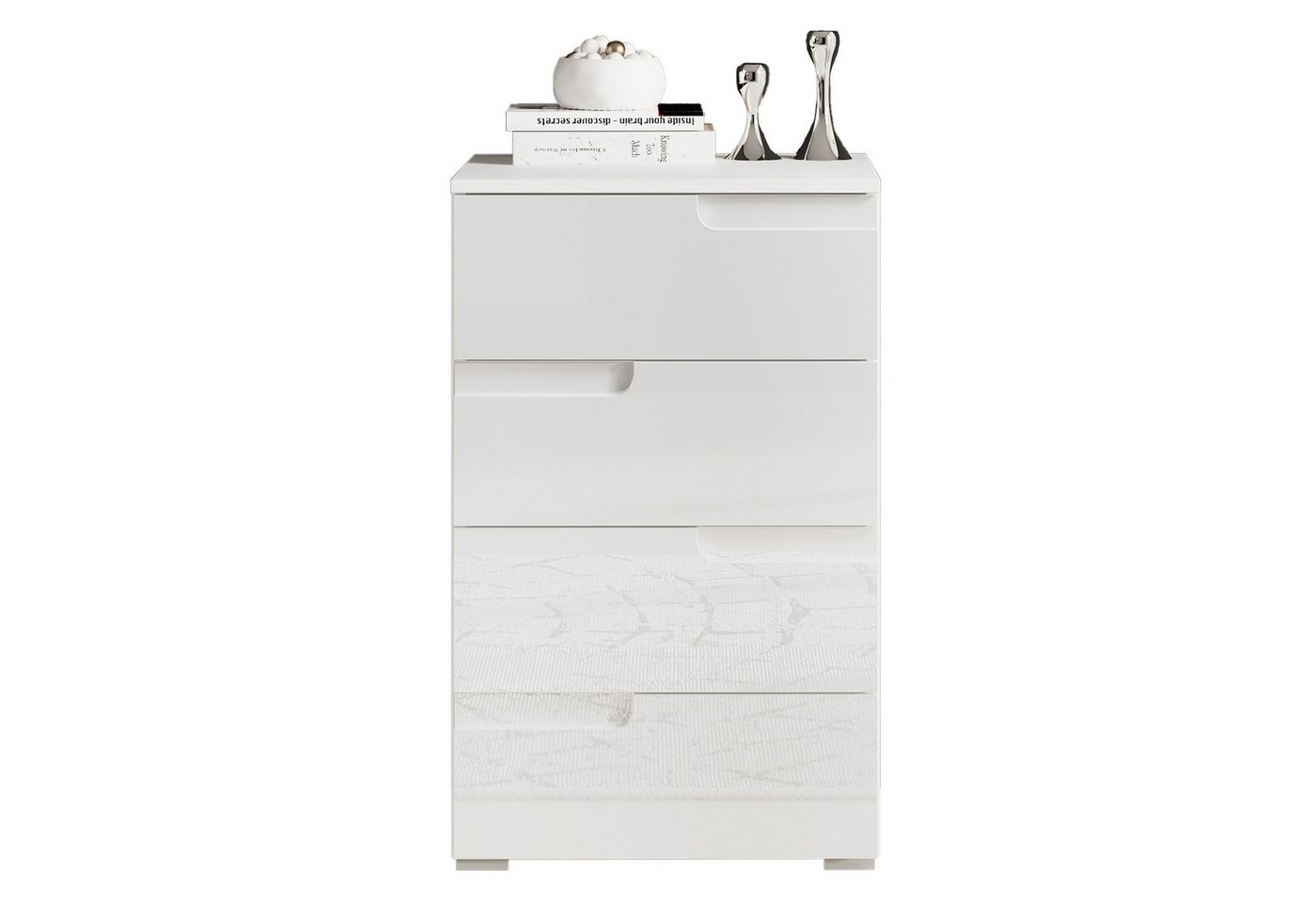 moebel-dich-auf Kommode SPICE 2 (Schubkastenkommode, weiß Hochglanz), 50 cm breit – Bild 5 von 5