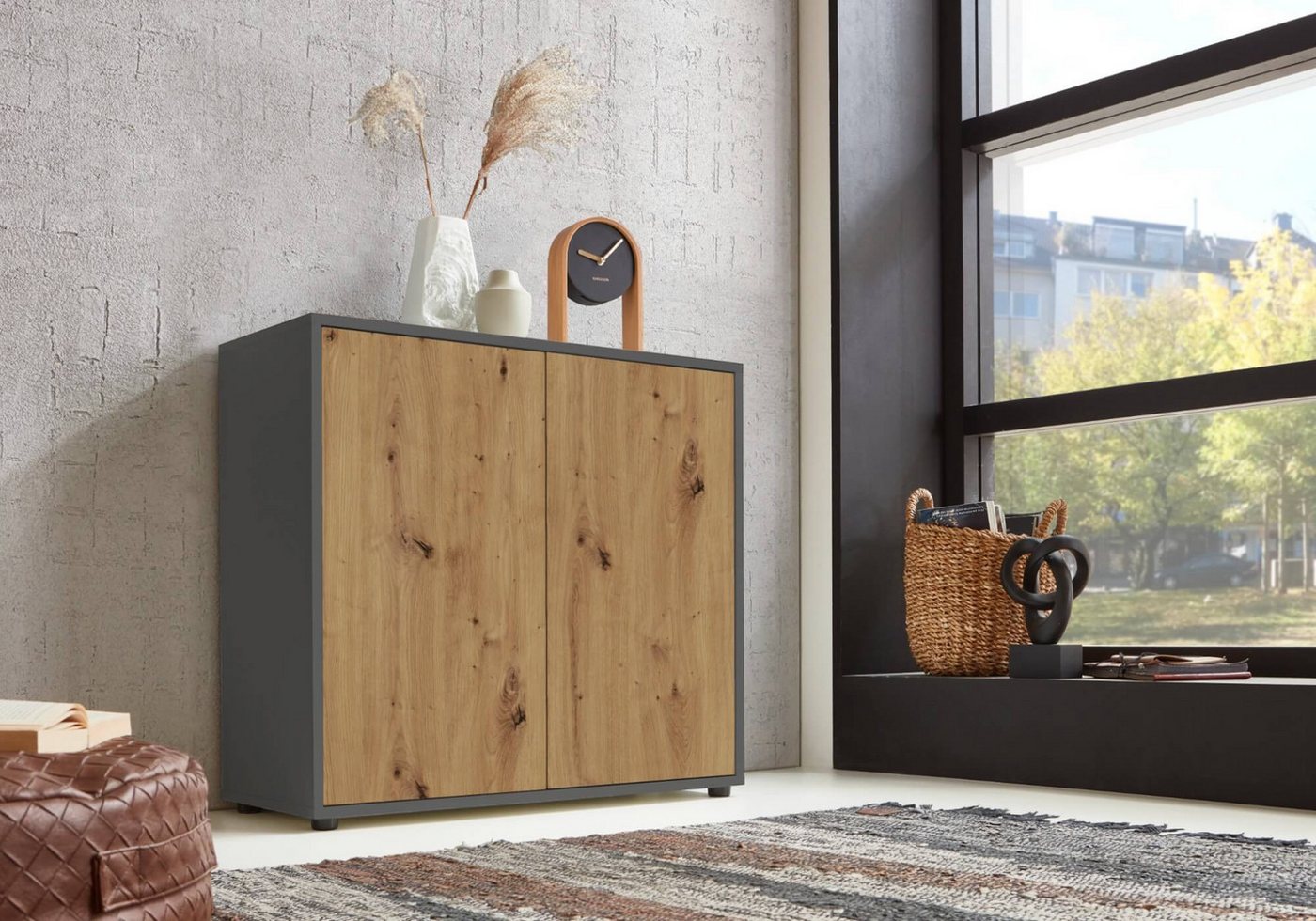 moebel-dich-auf Schuhkommode BEN 4 (2 Türen, in verschiedenen Farben), Push-to-open-Funktion – Bild 2 von 4
