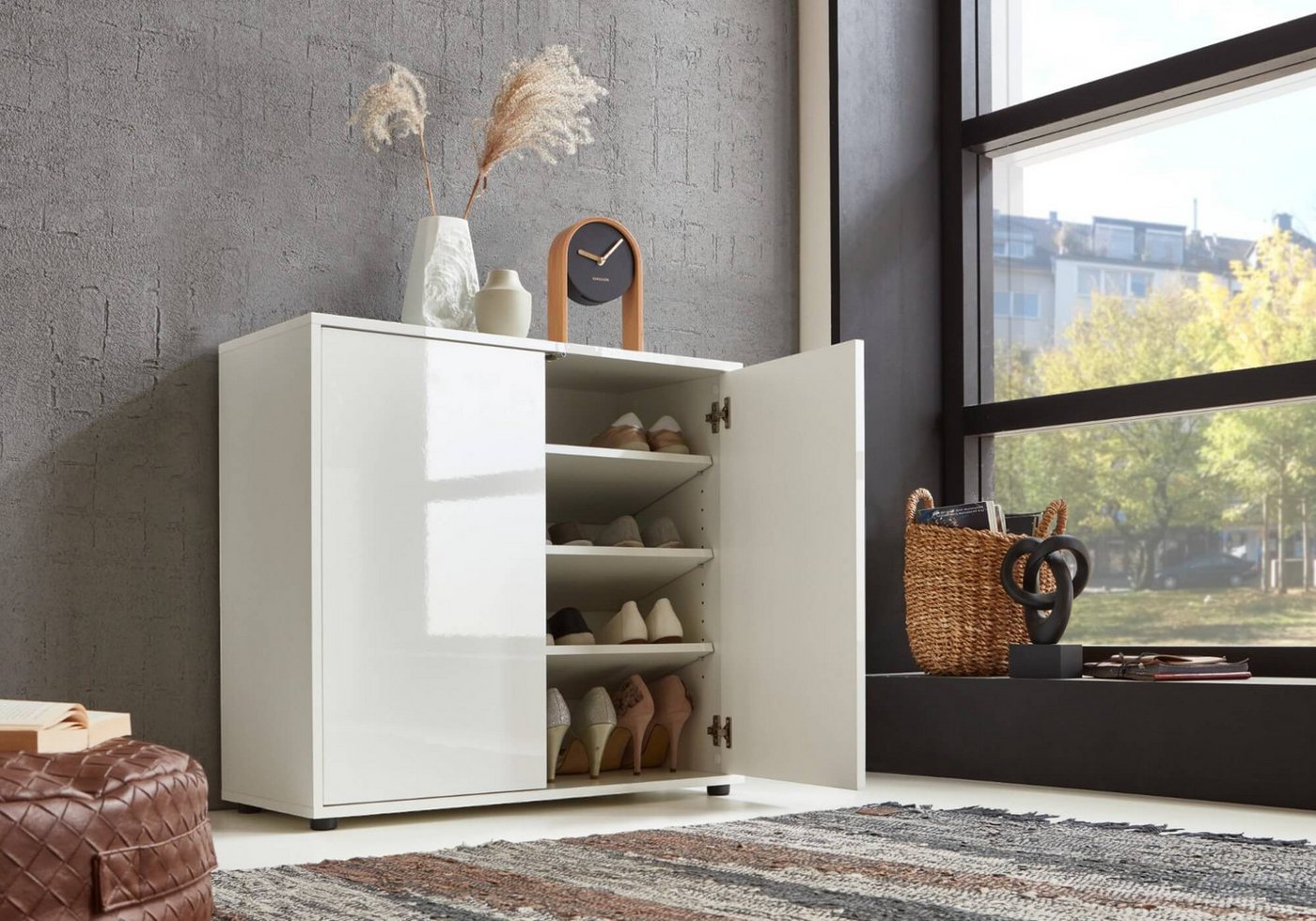moebel-dich-auf Schuhkommode BEN 4 (2 Türen, in verschiedenen Farben), Push-to-open-Funktion – Bild 3 von 4
