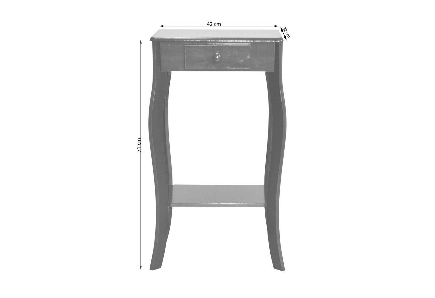 moebel-direkt-online Konsolentisch Tanja (1-St), Holznachbildung – Bild 4 von 4