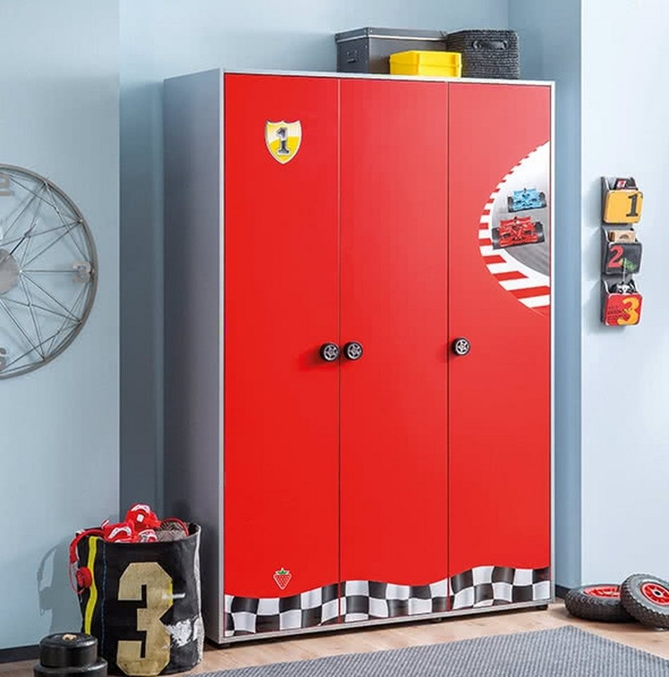 Möbel-Zeit Kleiderschrank RACECUP, 3-türig – Bild 2 von 5