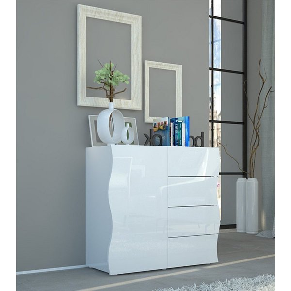 möbelando Highboard Onda, 90 x 81.2 x 40 cm (B/H/T)
