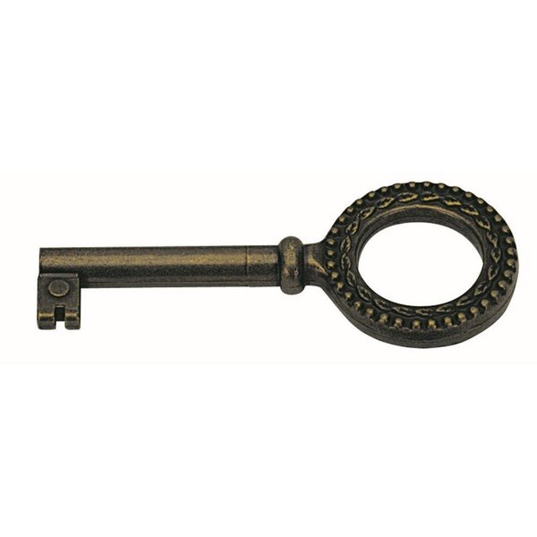 Hettich Möbelbeschlag Hettich Buntbart-Schlüssel brüniert 75 x 4 mm