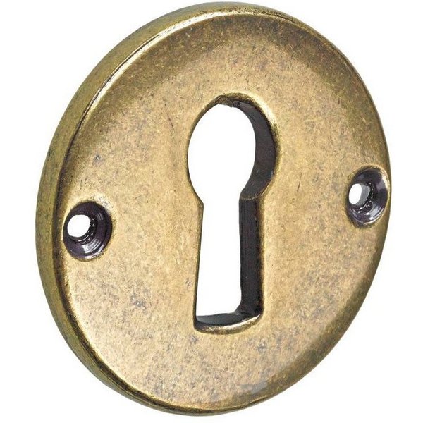 Hettich Möbelbeschlag Hettich Schlüsselschild brüniert Ø30 mm brüniert Ø