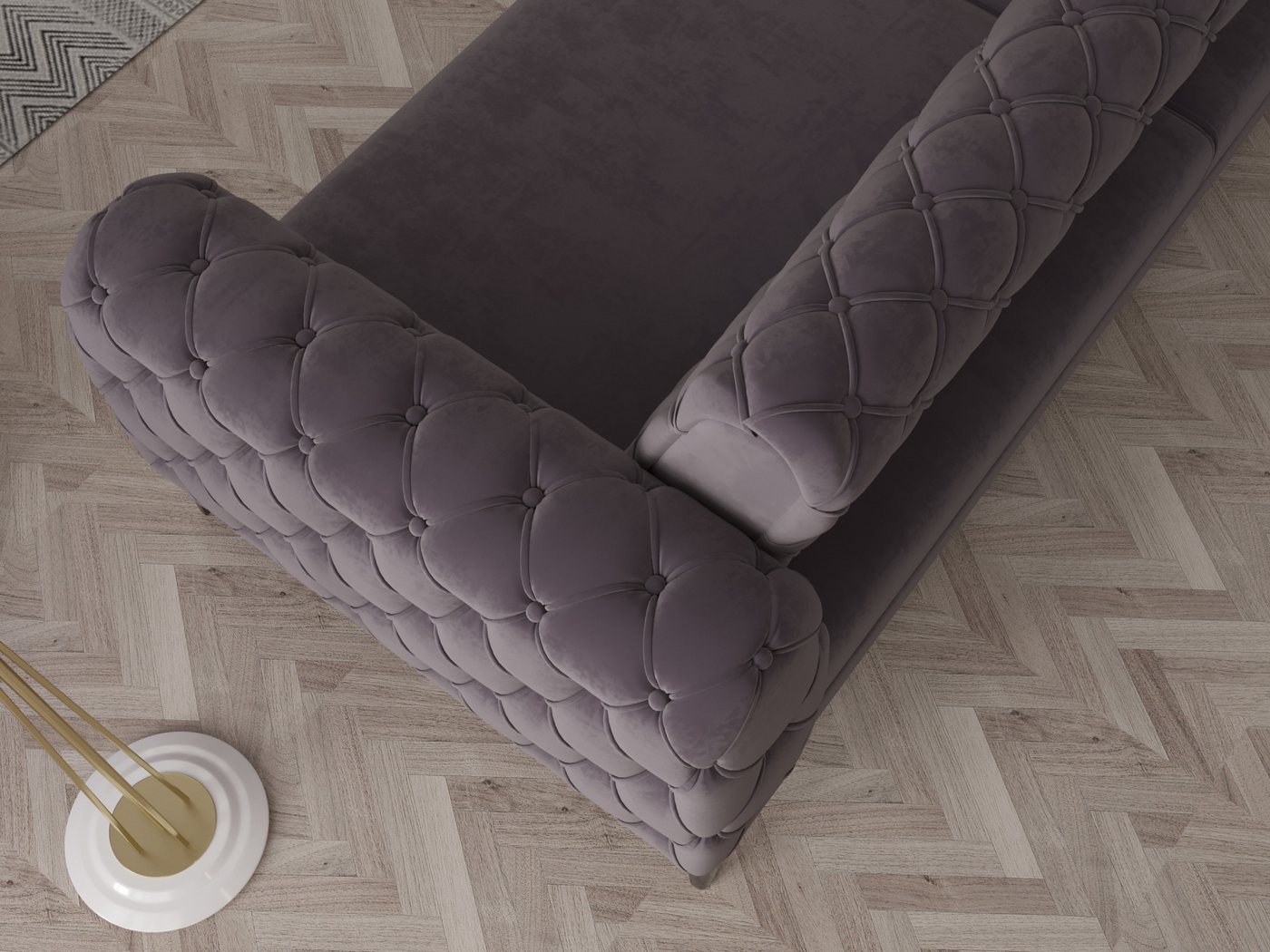 Möbeldreams Chesterfield-Sofa Set Arizona Chesterfield Schlaffunktion 3-2-1 .3-3-1 .3-1 .2-1, 3 Teile, Schlaffunktion – Bild 2 von 4