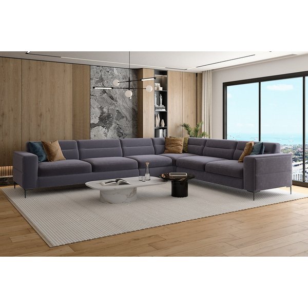 Möbeldreams Ecksofa Ecksofa Velvet, L-Form, Samt, Modern