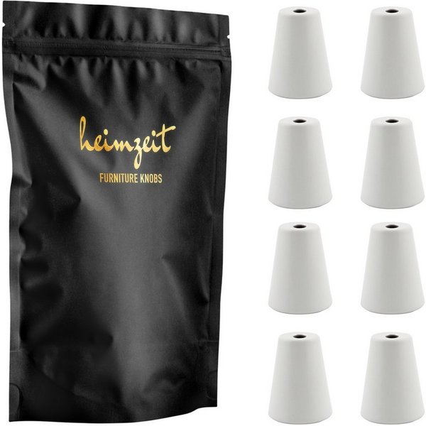 heimzeit Möbelgriff heimzeit Möbelknöpfe Rund (Set, 8-St), für Schubladen, Türen und Kommoden, inkl. Schraube