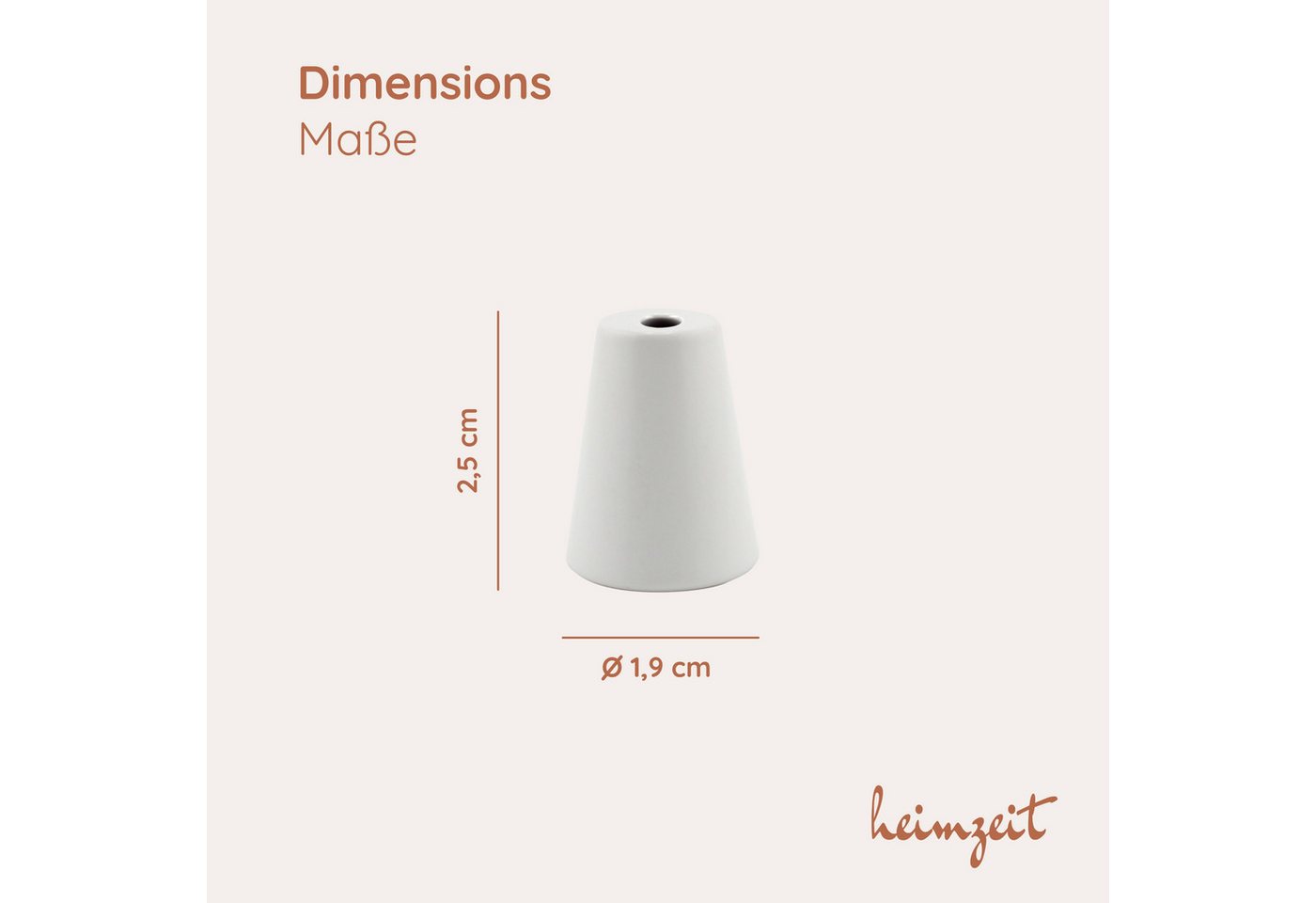 heimzeit Möbelgriff heimzeit Möbelknöpfe Rund (Set, 8-St), für Schubladen, Türen und Kommoden, inkl. Schraube – Bild 2 von 5