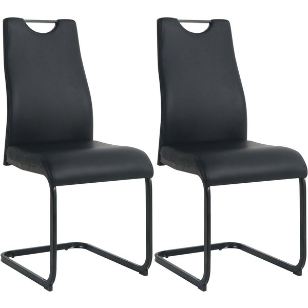 MÖBILIA Freischwinger (Set, 2 St), mit Wellenunterfederung