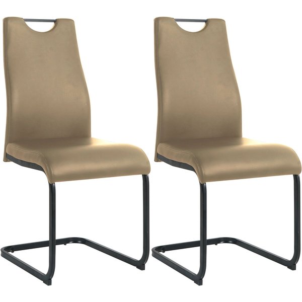 MÖBILIA Freischwinger (Set, 2 St), mit Wellenunterfederung