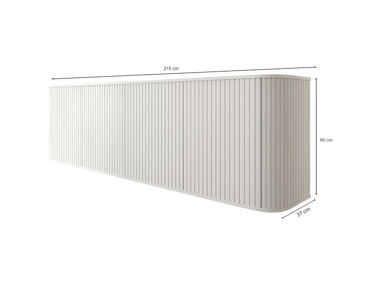 MOEBLINE Kommode Sideboard Beistellkommode 4D ZILLO weiß – Bild 2 von 5
