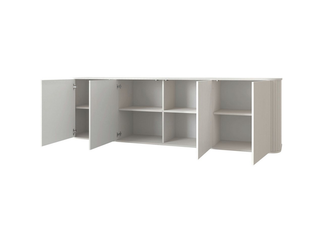 MOEBLINE Kommode Sideboard Beistellkommode 4D ZILLO weiß – Bild 3 von 5