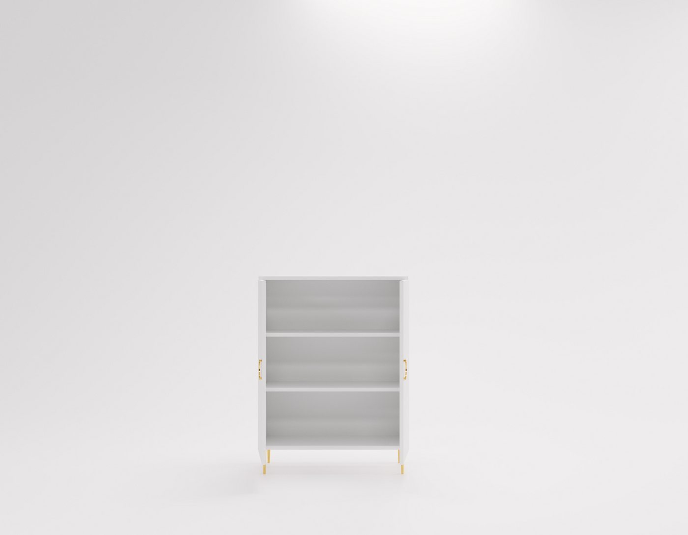 MOEBLO Kommode VALERIA B08 (Kaschmir – 90 cm Glamour Kommode mit 2 Türen, Goldene Metallfüße & Griffe, Elegantes Sideboard für Wohnzimmer, Schlafzimmer oder Flu – Bild 4 von 5