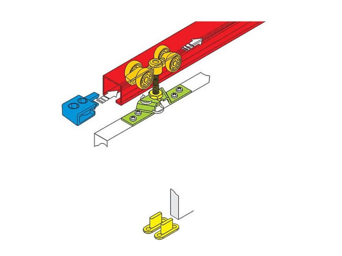 MOEBLO Schiebetür AGRA II (mit Spiegel, Soft-Close, 90x204cm, Links-Rechts), (BxHxT):90x204x7cm – Bild 3 von 5