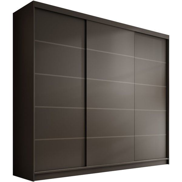 MOEBLO Schiebetürenschrank Velora 250 (Moderner Kleiderschrank mit 3 Schiebetüren, großem Stauraum, Schrank Garderobe Schiebtüren Schlafzimmer) (BxHxT): 250 x 2