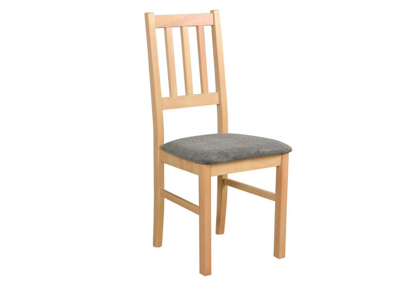 MOEBLO Stuhl BESO 04 (Polsterstühle, Holzstühle, Esszimmerstühle, Polsterstuhl aus Buchenholz für Esszimmer, Holzstuhl mit gepolstertem Sitz, 2 St), (BxHxT): 43 – Bild 2 von 5