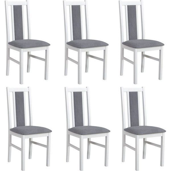 MOEBLO Stuhl BESO 14 (Polsterstühle, Holzstühle, Esszimmerstühle, Massivholz, 6 St), (BxHxT):43x97x40cm