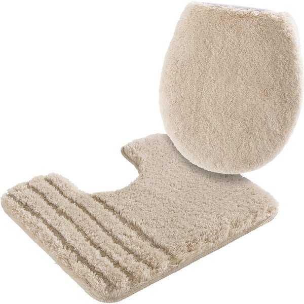 Möve Badematte Loft, Badvorleger, Badezimmer Teppich, Höhe 30 mm, rutschhemmend beschichtet, schnell trocknend, strapazierfähig, fußbodenheizungsgeeignet, Polya