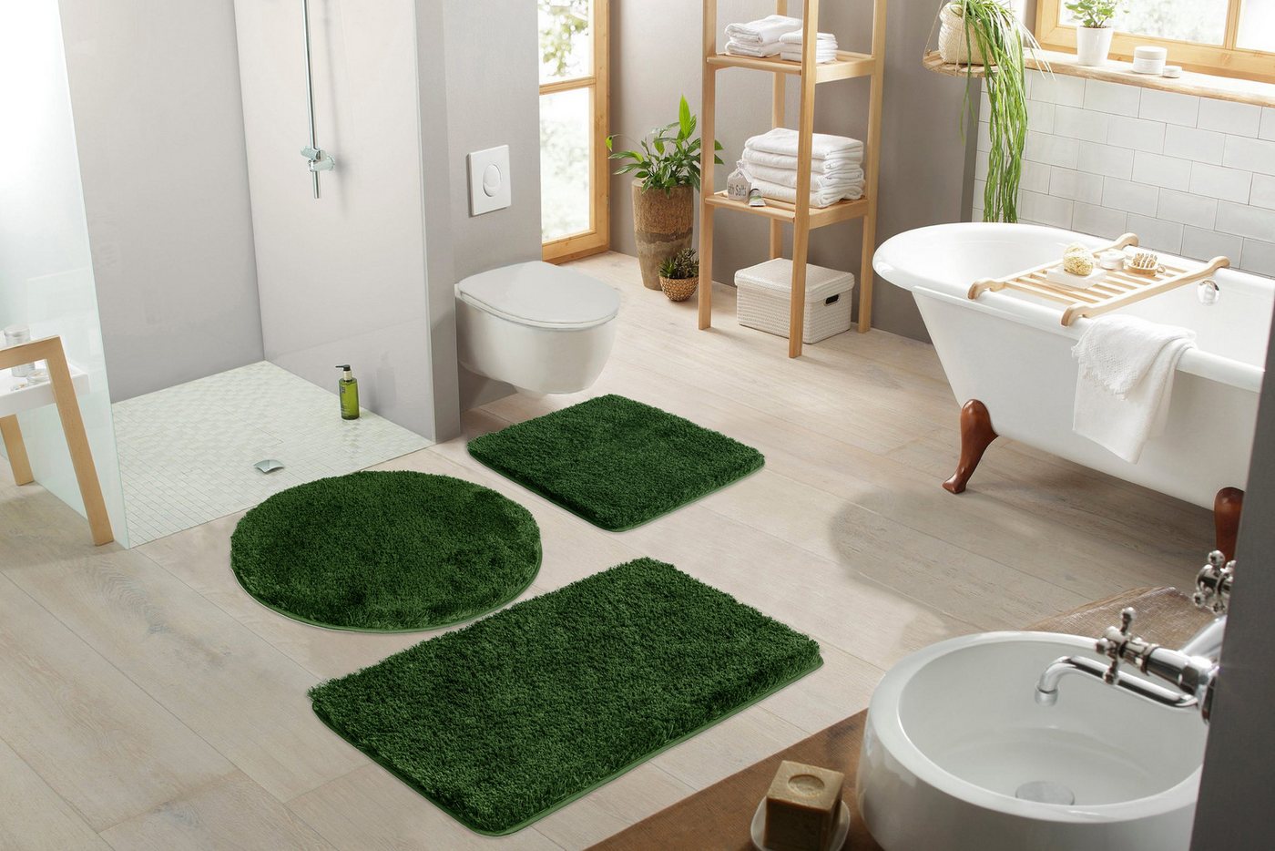 Möve Badematte Superwuschel, Badvorleger, Badezimmer Teppich, Höhe 40 mm, rutschhemmend beschichtet, schnell trocknend, strapazierfähig, fußbodenheizungsgeeigne – Bild 4 von 5