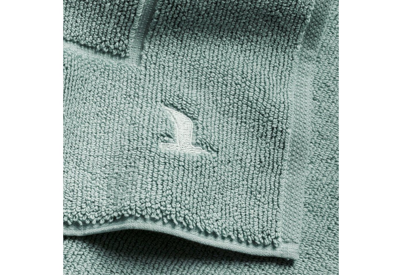 Möve Badematte Superwuschel, Höhe 8 mm, beidseitig nutzbar, fußbodenheizungsgeeignet, Baumwolle, quadratisch – Bild 4 von 5