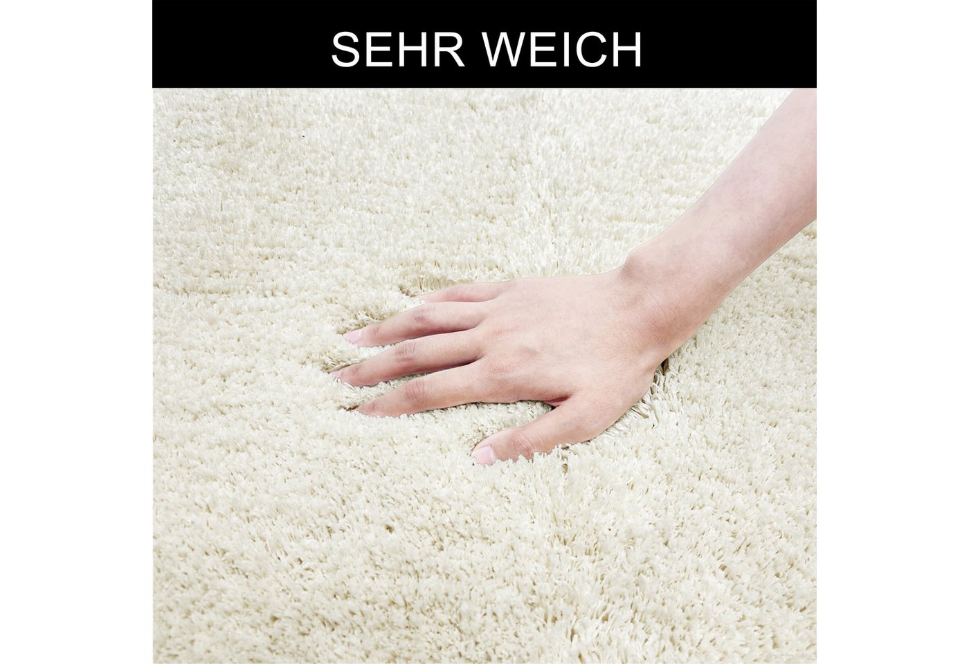 Möve Badematte Superwuschel, Badvorleger, Badezimmer Teppich, Höhe 40 mm, rutschhemmend beschichtet, schnell trocknend, strapazierfähig, fußbodenheizungsgeeigne – Bild 5 von 5