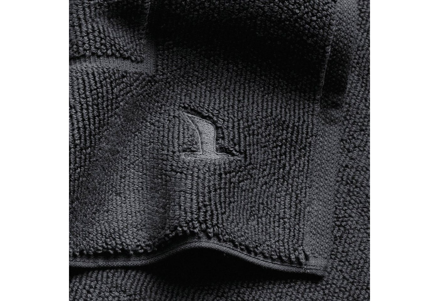 Möve Badematte Superwuschel, Höhe 8 mm, beidseitig nutzbar, fußbodenheizungsgeeignet, Baumwolle, quadratisch – Bild 4 von 5