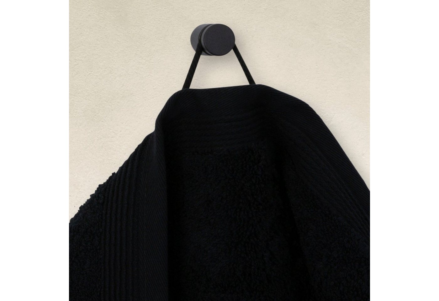 Möve Badetuch Superwuschel, Walkfrottee (1-St), Badetuch mit Bordüre, 100% Premium Cotton Baumwolle, einfarbig, weich – Bild 2 von 5