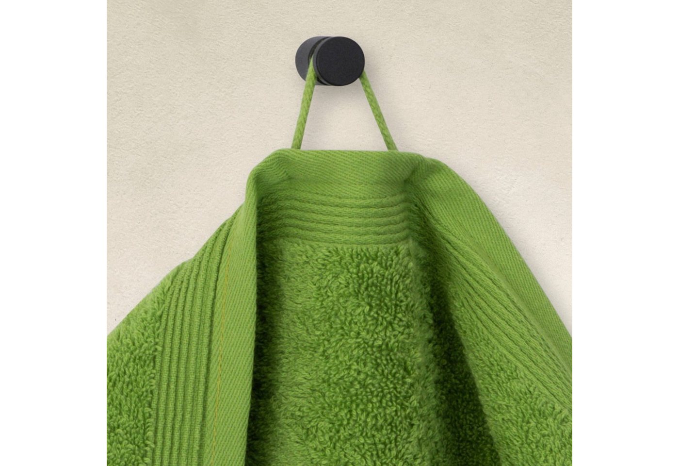 Möve Badetuch Superwuschel, Walkfrottee (1-St), Badetuch mit Bordüre, 100% Premium Cotton Baumwolle, einfarbig, weich – Bild 2 von 5