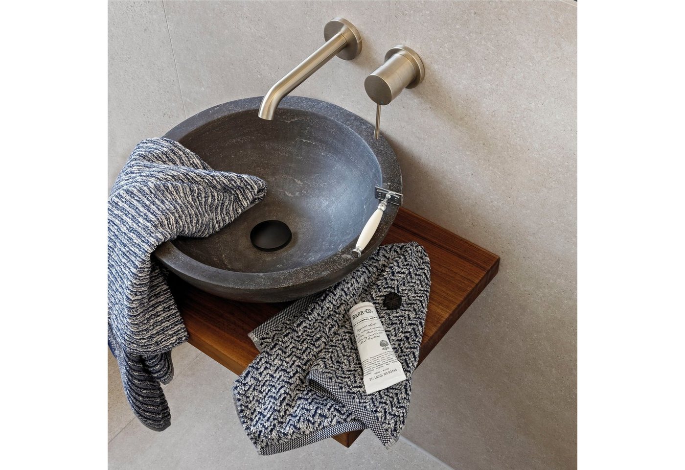 Möve Duschtuch Brooklyn Fischgrat, Walkfrottier (1-St), mit Zick-Zack-Muster – Bild 5 von 5