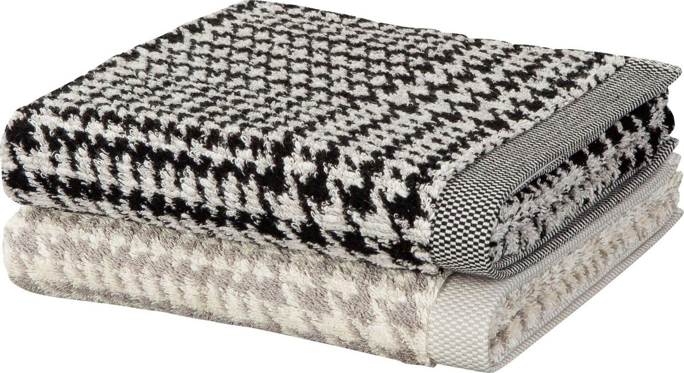 Möve Duschtuch Brooklyn Glencheck, Walkfrottier (1-St), Made in Germany – Bild 3 von 4