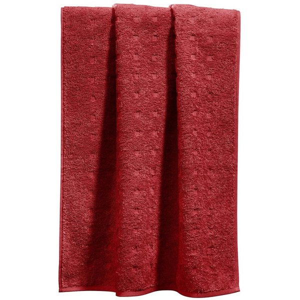 Möve Duschtuch Duschtuch "Quadretti", Walk-Frottier Uni/Hoch- Tiefstruktur