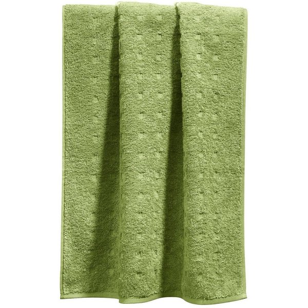 Möve Duschtuch Duschtuch "Quadretti", Walk-Frottier Uni/Hoch- Tiefstruktur