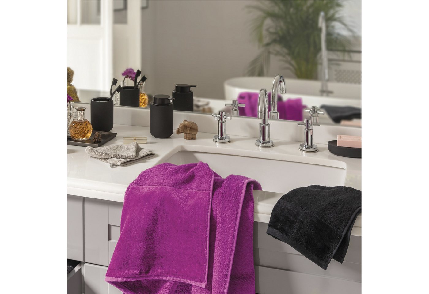 Möve Gästehandtuch Bamboo Luxe, Walkfrottier (1-St), besonders weich & voluminös – Bild 5 von 5