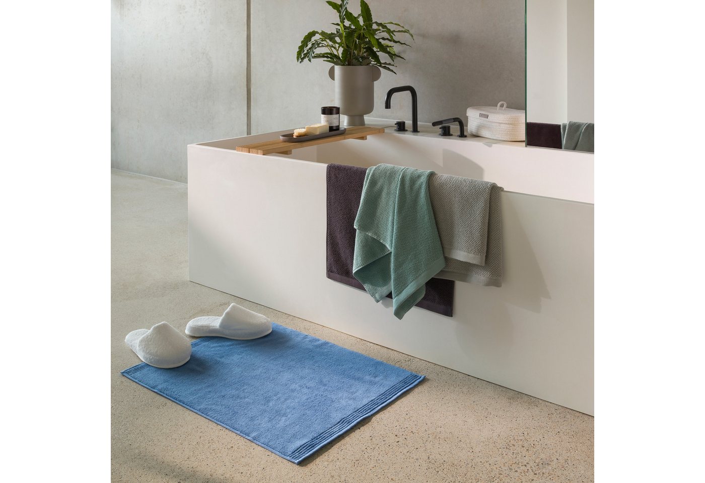 Möve Handtuch Bliss, Walkfrottier (1-St), Perlstruktur mit leichtem Massageeffekt – Bild 4 von 5
