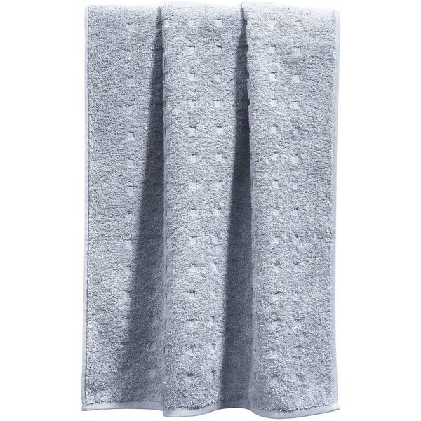 Möve Handtuch Handtuch "Quadretti", Walk-Frottier Uni/Hoch- Tiefstruktur