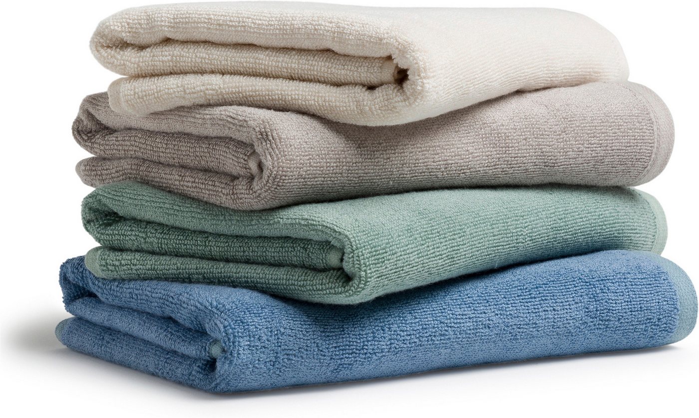 Möve Handtuch Soft Silence Uni mit Prägeetikett, Frottier (1-St) – Bild 5 von 5