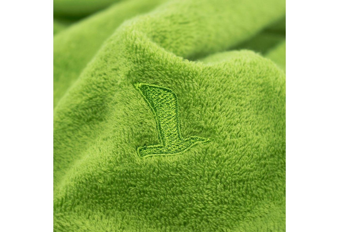 Möve Handtücher Superwuschel, Walkfrottee (1-St), Handtuch mit Bordüre, 100% Premium Cotton Baumwolle, einfarbig, weich – Bild 3 von 5